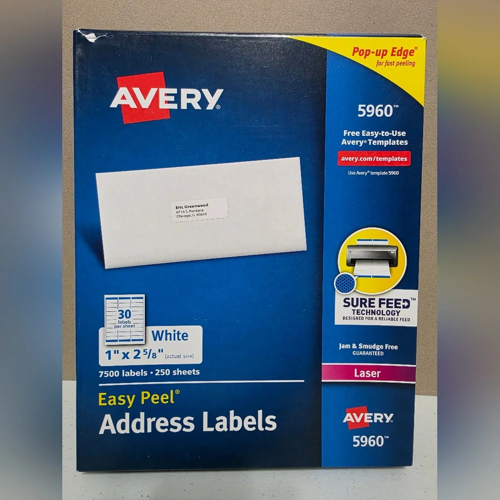 Avery Easy Peel Address Labels